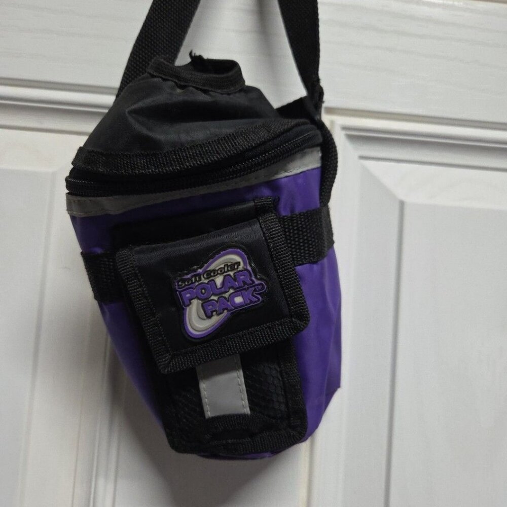 Soft Cooler Polar Pack Purple Insulated Water Bottle Cooler with Shoulder Strap